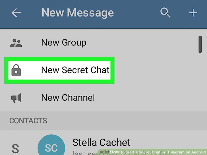 چت مخفی تلگرام