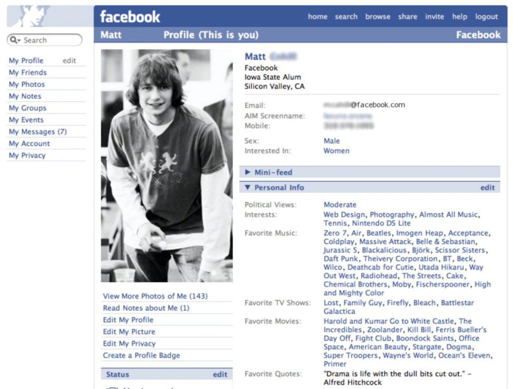 فیسبوک 2005