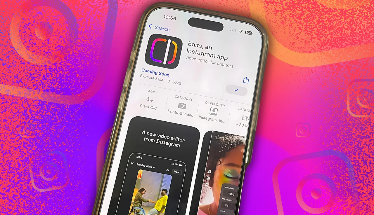 اپلیکیشن Edits اینستاگرام