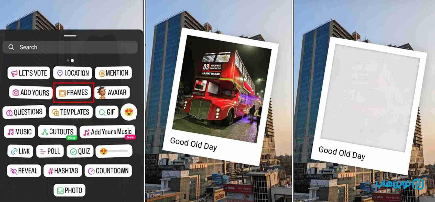 استفاده از Music، استیکرها و ابزارهای تعاملی