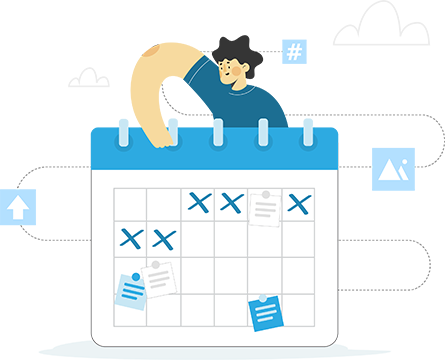schedule and publishing content tool